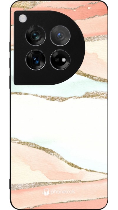 OnePlus 12 Case Hülle - Silikon schwarz Shimmering Orange