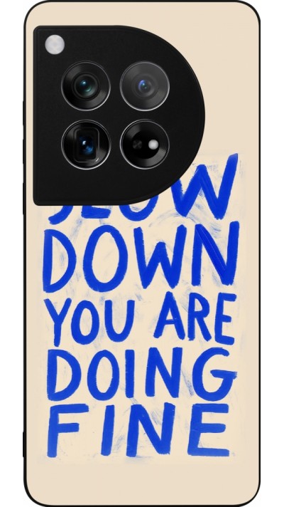 OnePlus 12 Case Hülle - Silikon schwarz Slow down 2026