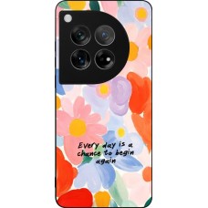 OnePlus 12 Case Hülle - Silikon schwarz Every day is a chance Spring 2026