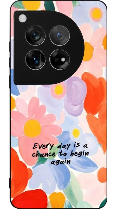 OnePlus 12 Case Hülle - Silikon schwarz Every day is a chance Spring 2026
