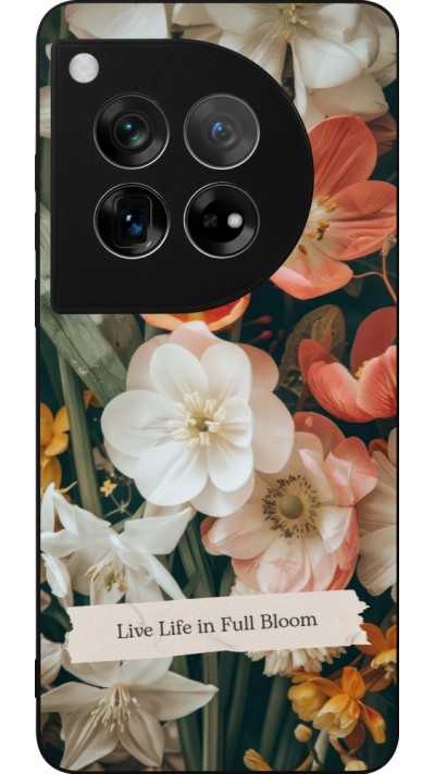 OnePlus 12 Case Hülle - Silikon schwarz Full Bloom Spring 2026