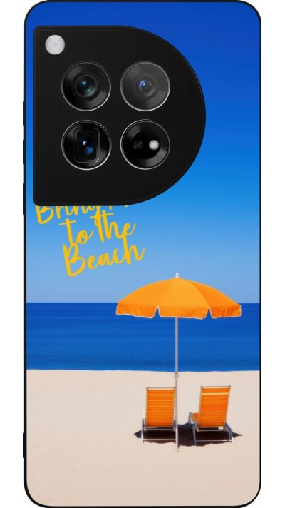 Coque OnePlus 12 - Silicone rigide noir Summer 2025 Bring me to the beach