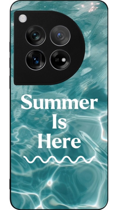 Coque OnePlus 12 - Silicone rigide noir Summer 2025 Summer is here