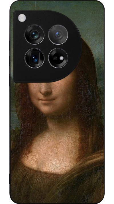 OnePlus 12 Case Hülle - Silikon schwarz Kunstbild - Mona Lisa - Leonardo de Vinci