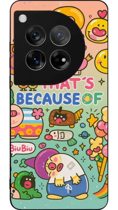 OnePlus 12 Case Hülle - Silikon schwarz Thats beacause of