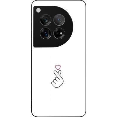 OnePlus 12 Case Hülle - Silikon schwarz Valentine 2024 heat by Millennials