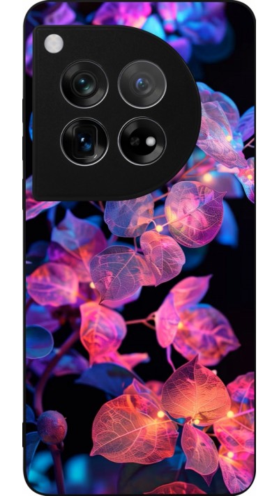 OnePlus 12 Case Hülle - Silikon schwarz Artificial vegetation 2025