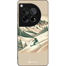 OnePlus 12 Case Hülle - Silikon schwarz Vintage Skiberg