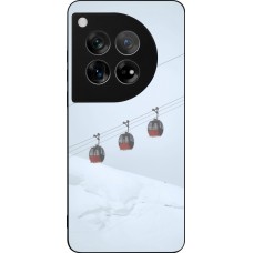 OnePlus 12 Case Hülle - Silikon schwarz Winter 22 ski lift