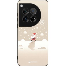 OnePlus 12 Case Hülle - Silikon schwarz Weihnachten 2023 Minimalistischer Weihnachtsmann