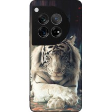 OnePlus 12 Case Hülle - Silikon schwarz Zen Tiger