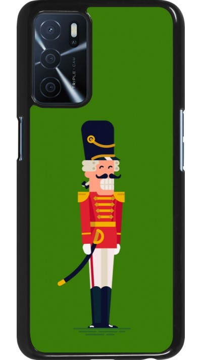OPPO A16s Case Hülle - Christmas 25 Nutcracker Green