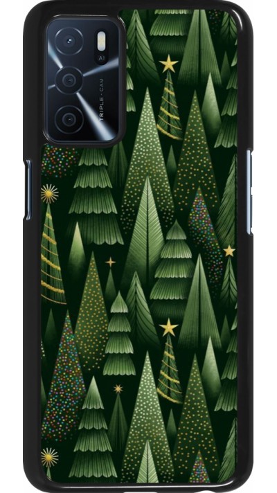 OPPO A16s Case Hülle - Christmas 25 Pattern Xmas Tree