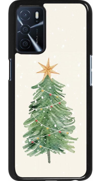OPPO A16s Case Hülle - Christmas 25 Sketch Tree