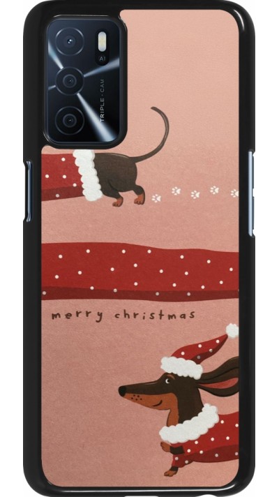 OPPO A16s Case Hülle - Christmas 25 Teckel Merry Xmas