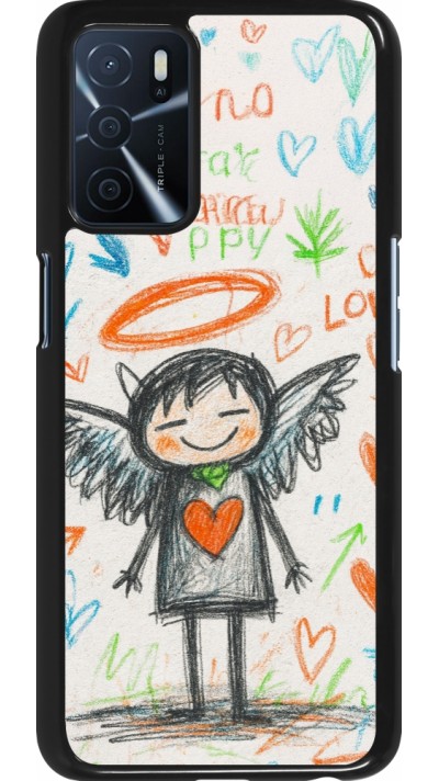 OPPO A16s Case Hülle - Little Angel Sketch Love