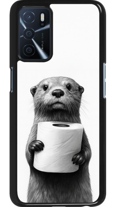 OPPO A16s Case Hülle - Otter Toilettenpapier