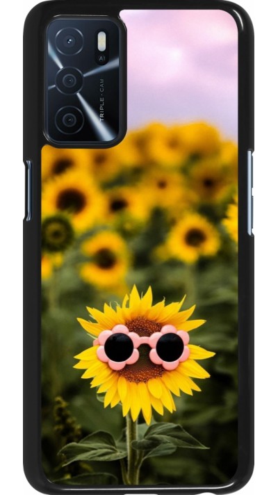 OPPO A16s Case Hülle - Sunflower with glasses Spring 2026