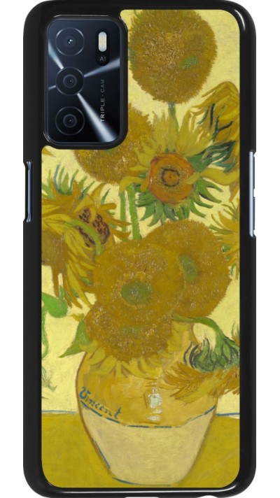 OPPO A16s Case Hülle - Kunstbild - Sonnenblumen  - Van Gogh