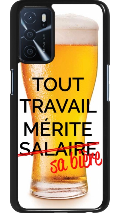 Oppo A16s Case Hülle - Tout travail mérite sa bière Oppo A16s Case Hülle - Tout travail mérite sa bière
