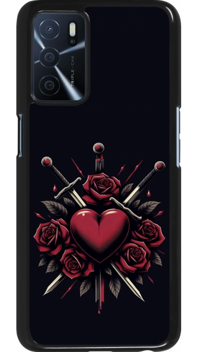 OPPO A16s Case Hülle - Valentine 2024 gothic love