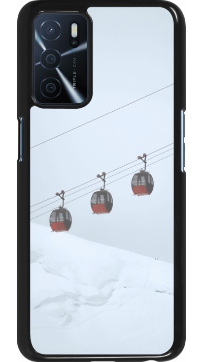 Oppo A16s Case Hülle - Winter 22 ski lift