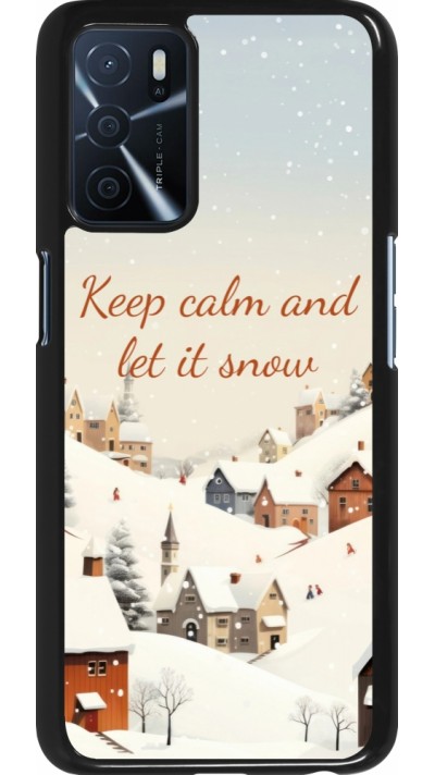 OPPO A16s Case Hülle - Winter 25 Winter Keep calm and let it snow