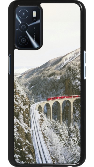 OPPO A16s Case Hülle - Winter 25 Winter polar express