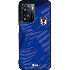 OPPO A57 5G Case Hülle - Silikon schwarz Japan 2022 personalisierbares Fussballtrikot