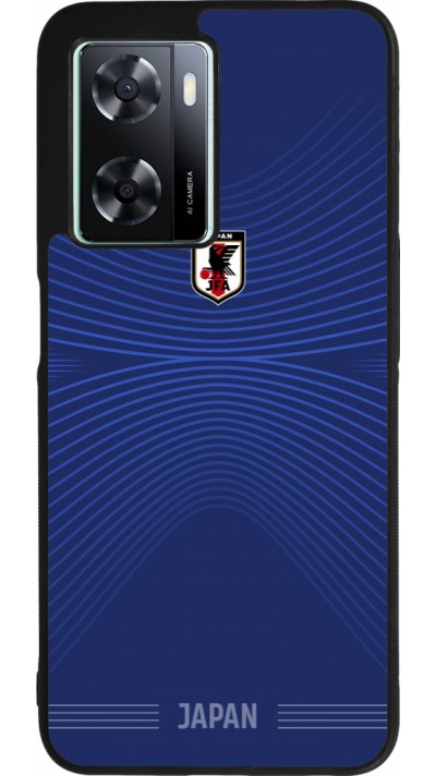 OPPO A57 5G Case Hülle - Silikon schwarz Japan 2022 personalisierbares Fussballtrikot