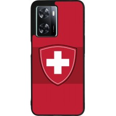 OPPO A57 5G Case Hülle - Silikon schwarz Hockey World Championship Ecusson Suisse