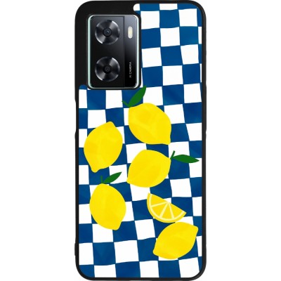 OPPO A57 5G Case Hülle - Silikon schwarz Illustration lemons 2026