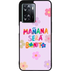 OPPO A57 5G Case Hülle - Silikon schwarz Karol G Manana sera bonito