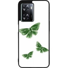 OPPO A57 5G Case Hülle - Silikon schwarz Butterflies Spring 2026