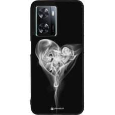 OPPO A57 5G Case Hülle - Silikon schwarz Valentine 2022 Black Smoke