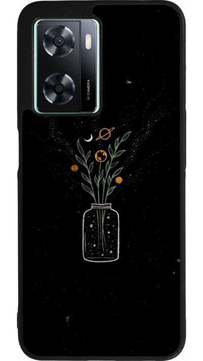 OPPO A57 5G Case Hülle - Silikon schwarz Vase black