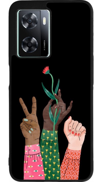 Coque OPPO A57 5G - Silicone rigide noir Womens day 2026 2