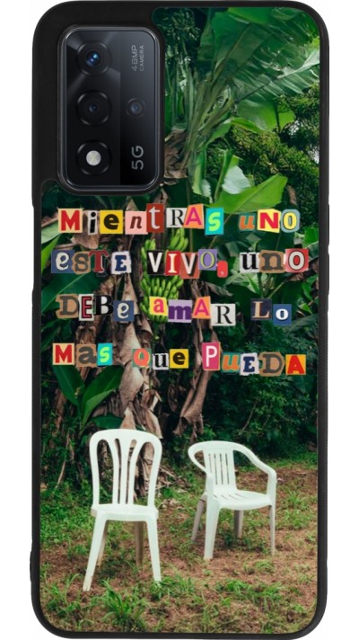 OPPO A93s 5G Case Hülle - Silikon schwarz Chairs DTMF