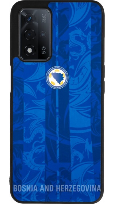 Coque OPPO A93s 5G - Silicone rigide noir Maillot de football Bosnie-Herzégovine 2026 personnalisable