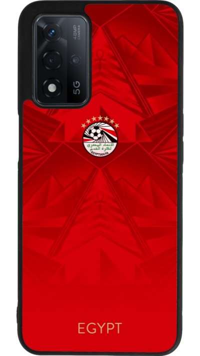 Coque OPPO A93s 5G - Silicone rigide noir Maillot de football E?gypte 2026 personnalisable