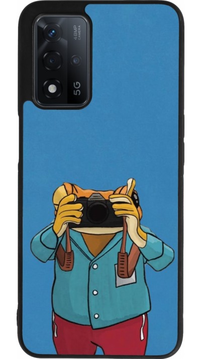 OPPO A93s 5G Case Hülle - Silikon schwarz Frog with camera DTMF