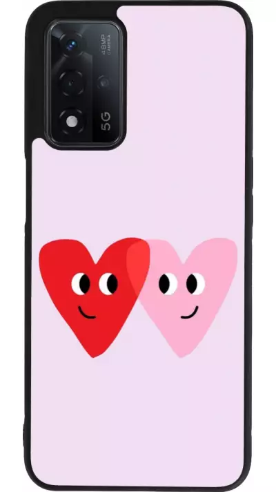 Coque OPPO A93s 5G - Silicone rigide noir Saint Valentines Day 26 Heart