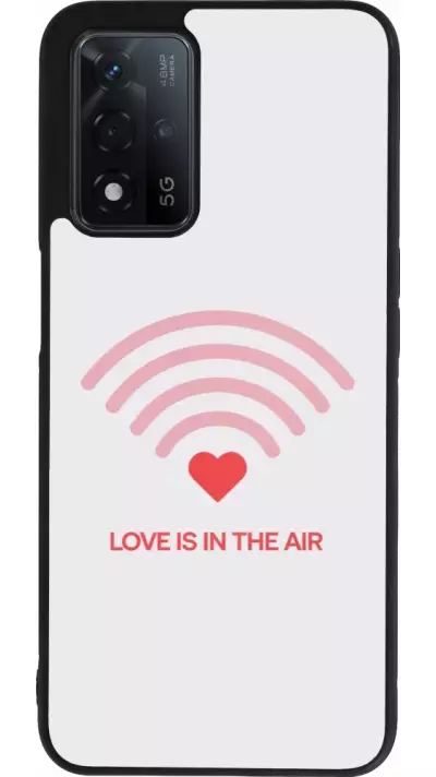 Coque OPPO A93s 5G - Silicone rigide noir Saint Valentines Day 26 Love is in the air