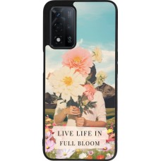 OPPO A93s 5G Case Hülle - Silikon schwarz Live life in full moon Spring 2026