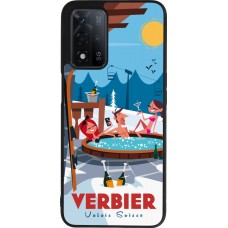 OPPO A93s 5G Case Hülle - Silikon schwarz Verbier Mountain Jacuzzi
