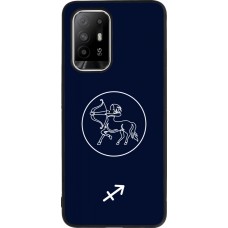OPPO F19 Pro+ Case Hülle - Silikon schwarz Astrologie Schütze
