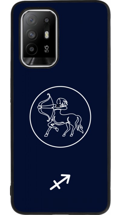 OPPO F19 Pro+ Case Hülle - Silikon schwarz Astrologie Schütze