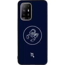 OPPO F19 Pro+ Case Hülle - Silikon schwarz Astrologie Skorpion