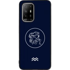 OPPO F19 Pro+ Case Hülle - Silikon schwarz Astrologie Wassermann