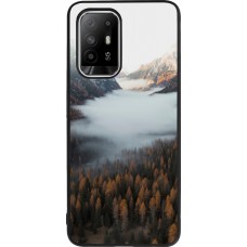 OPPO F19 Pro+ Case Hülle - Silikon schwarz Autumn 22 forest lanscape